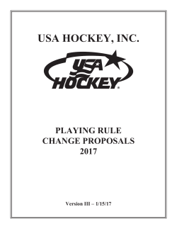 USA HOCKEY, INC.
