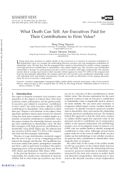 Are Executives Paid for Their Contributions to Firm Value?