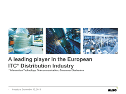 A leading player in the European ITC