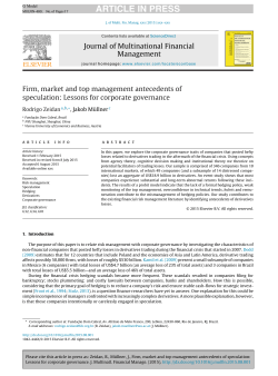 Firm, market and top management antecedents of