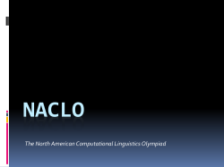 Presentation on Tenji Karaoke - North American Computational
