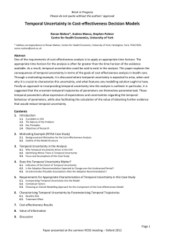 Temporal Uncertainty in Cost-effectiveness Decision Models