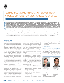 techno-economic analysis of biorefinery process options for