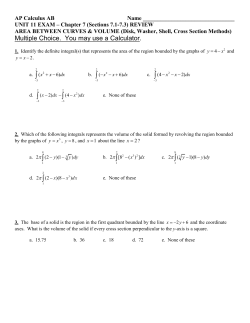 Multiple Choice (5 points each)