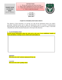 Parent Information Template