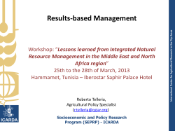 Social, Economics and Policy Research Program