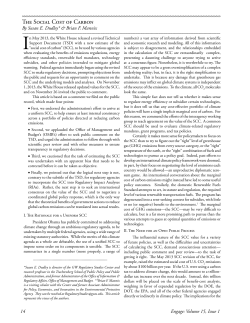 The Social Cost of Carbon