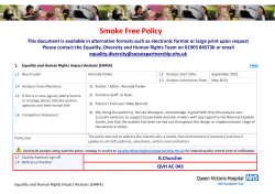 Equality and Human Rights Impact Assessment