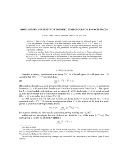 Non-uniform stability for bounded semi