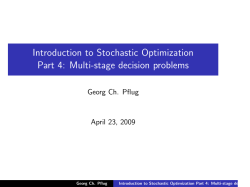 Introduction to Stochastic Optimization Part 4: Multi