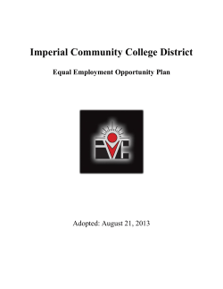 Equal Employment Opportunity Plan (EEO)