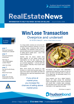 Real Estate News - Winter 2016