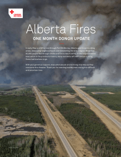 Alberta Fires - Canadian Red Cross