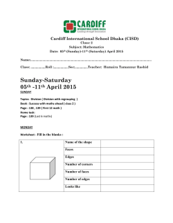 Math - Cardiff International School Dhaka