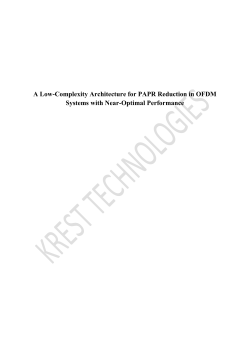 A Low-Complexity Architecture for PAPR