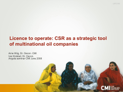 Corruption and good governance