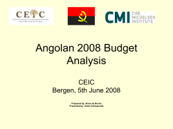 A Economia de Angola: Oportunidades e Riscos