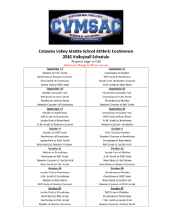 Catawba Valley Middle School Athletic Conference 2016 Football