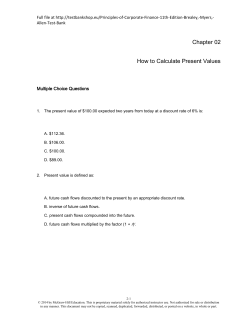 FREE Sample Here - We can offer most test bank and