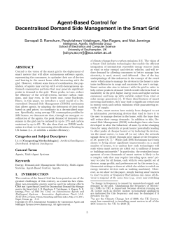 Agent-Based Control for Decentralised Demand