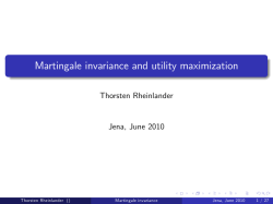 Martingale invariance and utility maximization