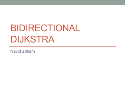 Bidirectional Dijkstra