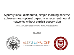 A purely local, distributed, simple learning scheme achieves near
