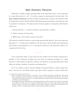 Spin&ndash;Statistics Theorem