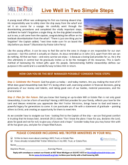 Live Well in Two Simple Steps