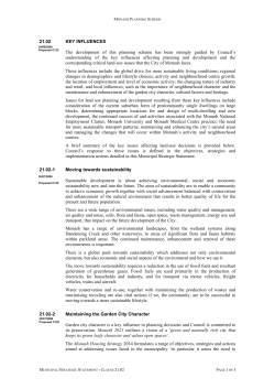 schedule to the mixed use zone