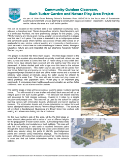Community Outdoor Classroom, Bush Tucker Garden and Nature