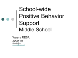 School-wide Positive Behavior Support