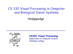 CS332 Visual Processing - Computer Science
