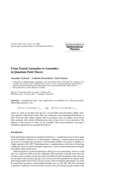 From Tracial Anomalies to Anomalies in Quantum Field Theory