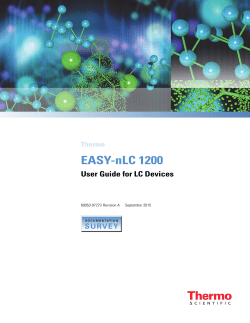 EASY-nLC 1200 User Guide for LC Devices Revision A