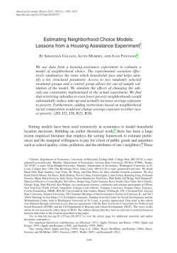 Estimating Neighborhood Choice Models: Lessons