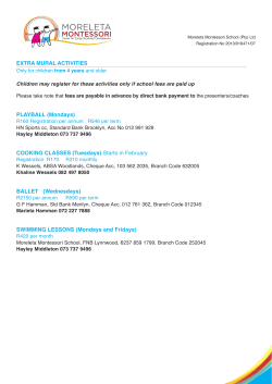 EXTRA MURAL ACTIVITIES PLAYBALL