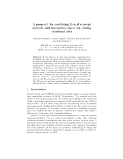 A proposal for combining formal concept analysis and description