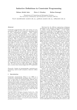 Inductive Definitions in Constraint Programming