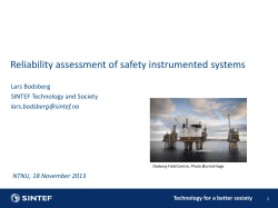 NTNU, 18 November 2013 Technology for a better society