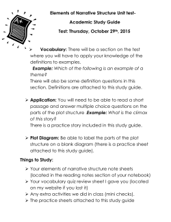 Narrative Structure (Parts of a Story)