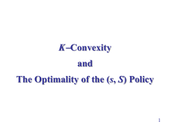 Multi-Period Problems: (s, S)