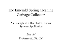 The Emerald Spring Cleaning Garbage Collector