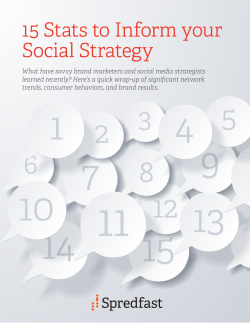 15 Stats to Inform your Social Strategy