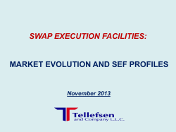 Swap Execution Facilities Overview