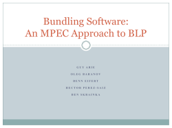 Bundling Software: An MPEC Approach to BLP
