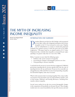 the myth of increasing income inequality