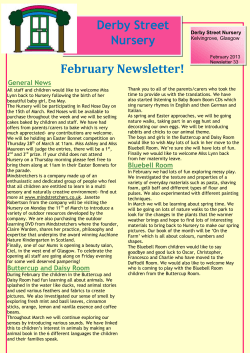 Bluebell Room - Derby Street Nursery
