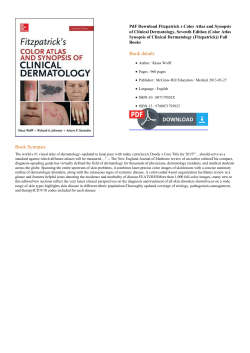 PdF Fitzpatrick s Color Atlas and Synopsis