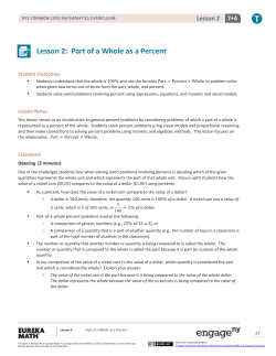 Grade 7 Mathematics Module 4, Topic A, Lesson 2